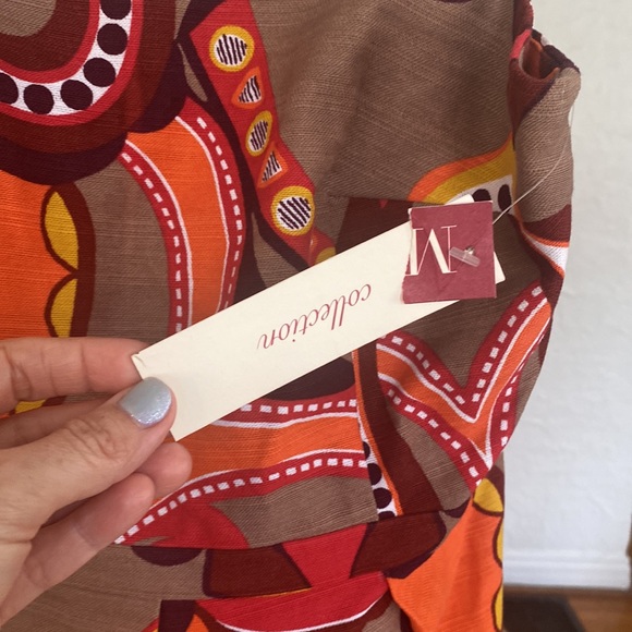 Strapless retro print dress. Merona Collection for Target. Size 6 - Picture 2 of 4